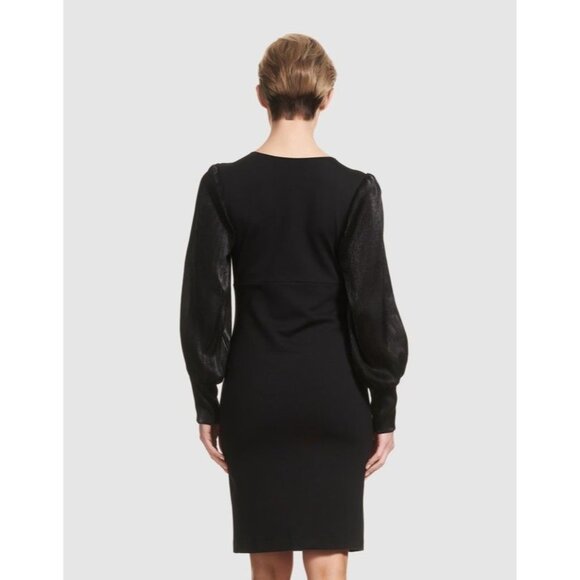 Soon Maternity Dress Size XS Louise Long Sleeve Black Dot Contrast Casual New - Picture 2 of 12